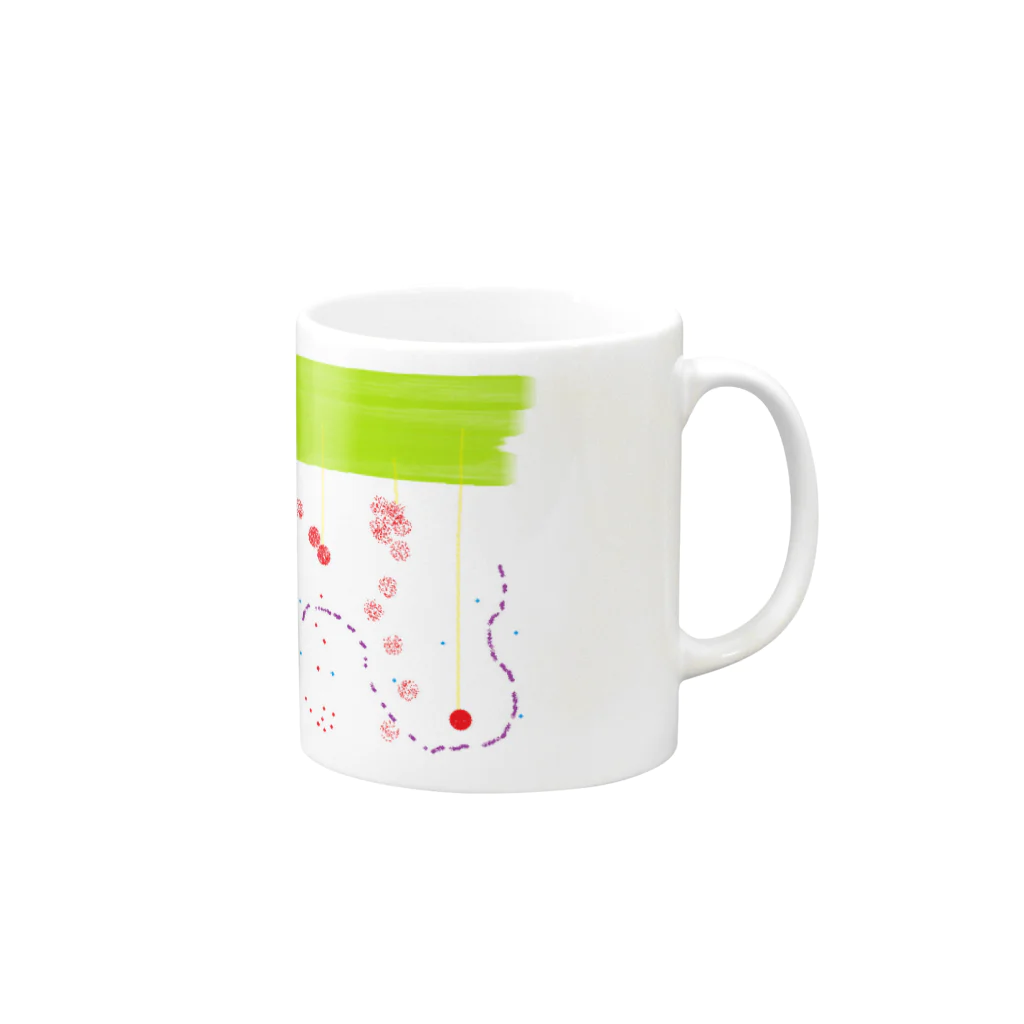 P.3のさかさまままま Mug :right side of the handle