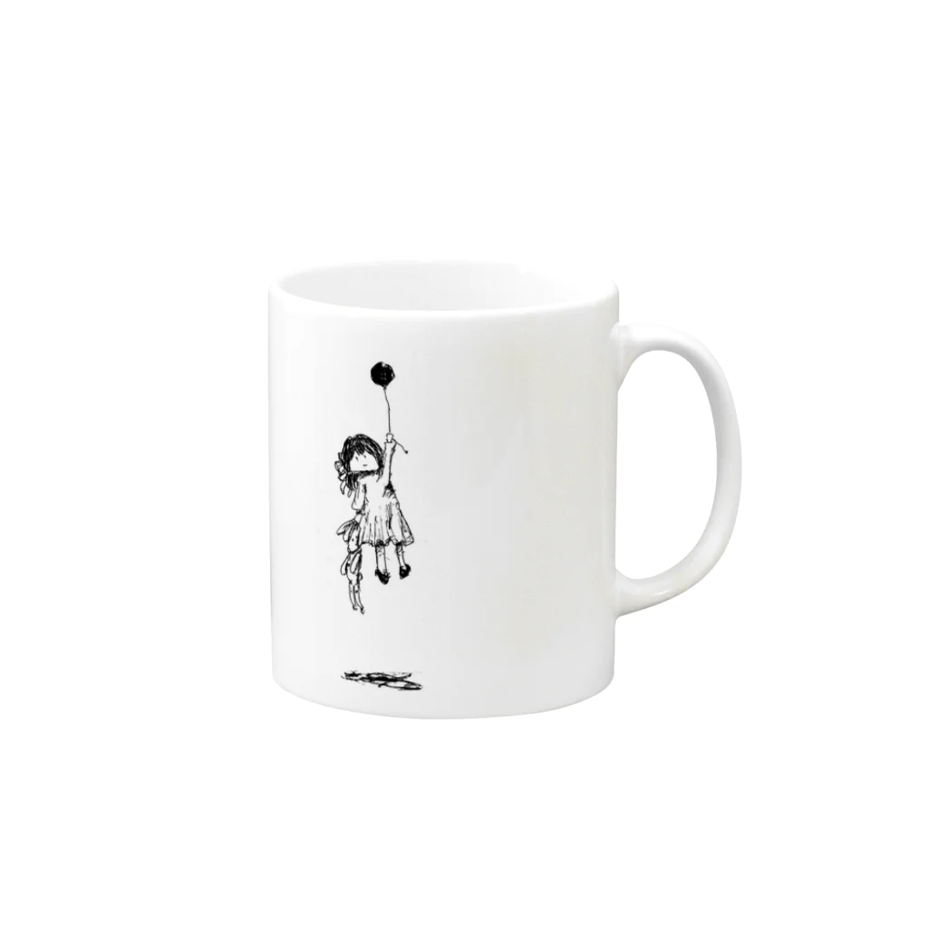 ぱすたひらたのすがりがーる Mug :right side of the handle