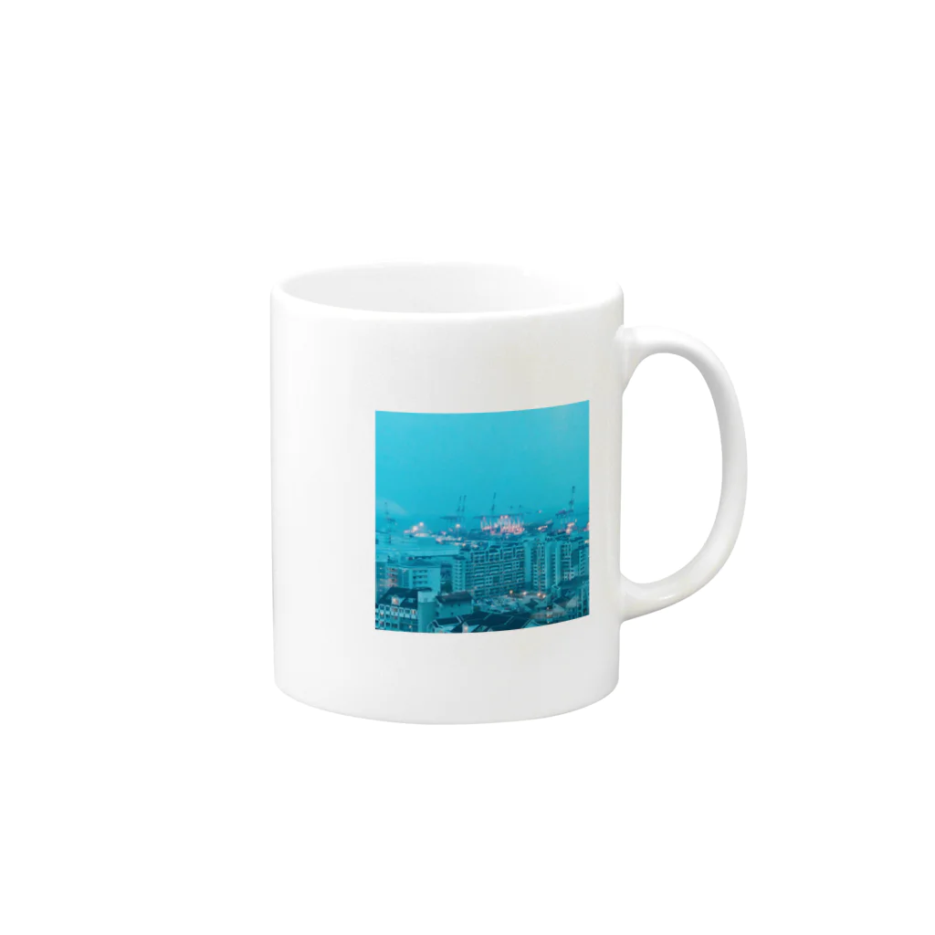 ハルジオンの神戸の夜景 Mug :right side of the handle