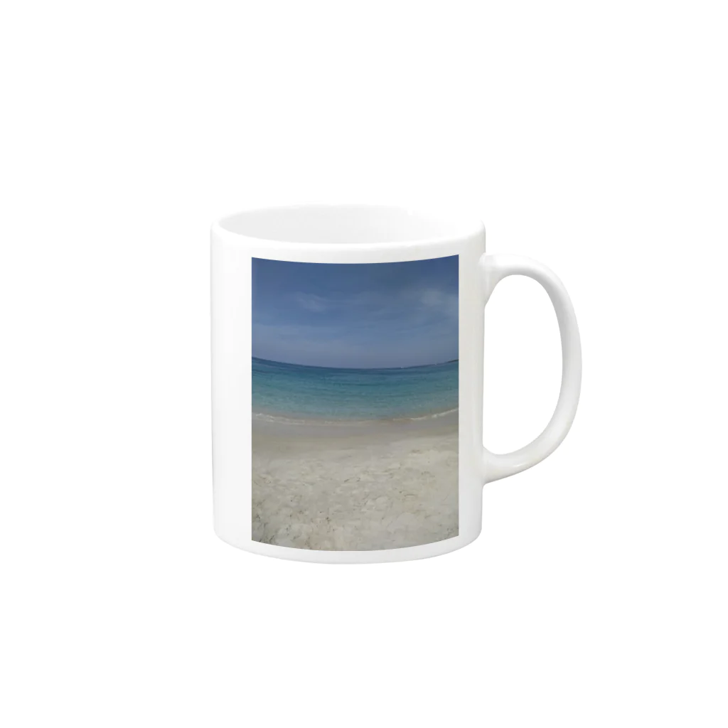 愛美吉祥天女のtennyoと海 Mug :right side of the handle