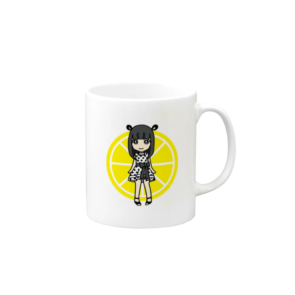 zzzの水玉マウス Mug :right side of the handle