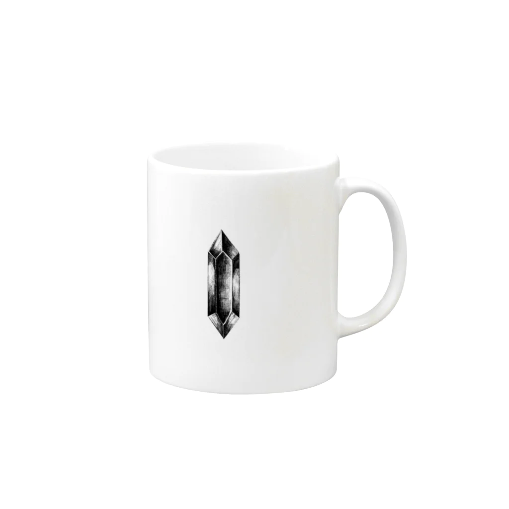 カタナシ　ウミのjewel Mug :right side of the handle