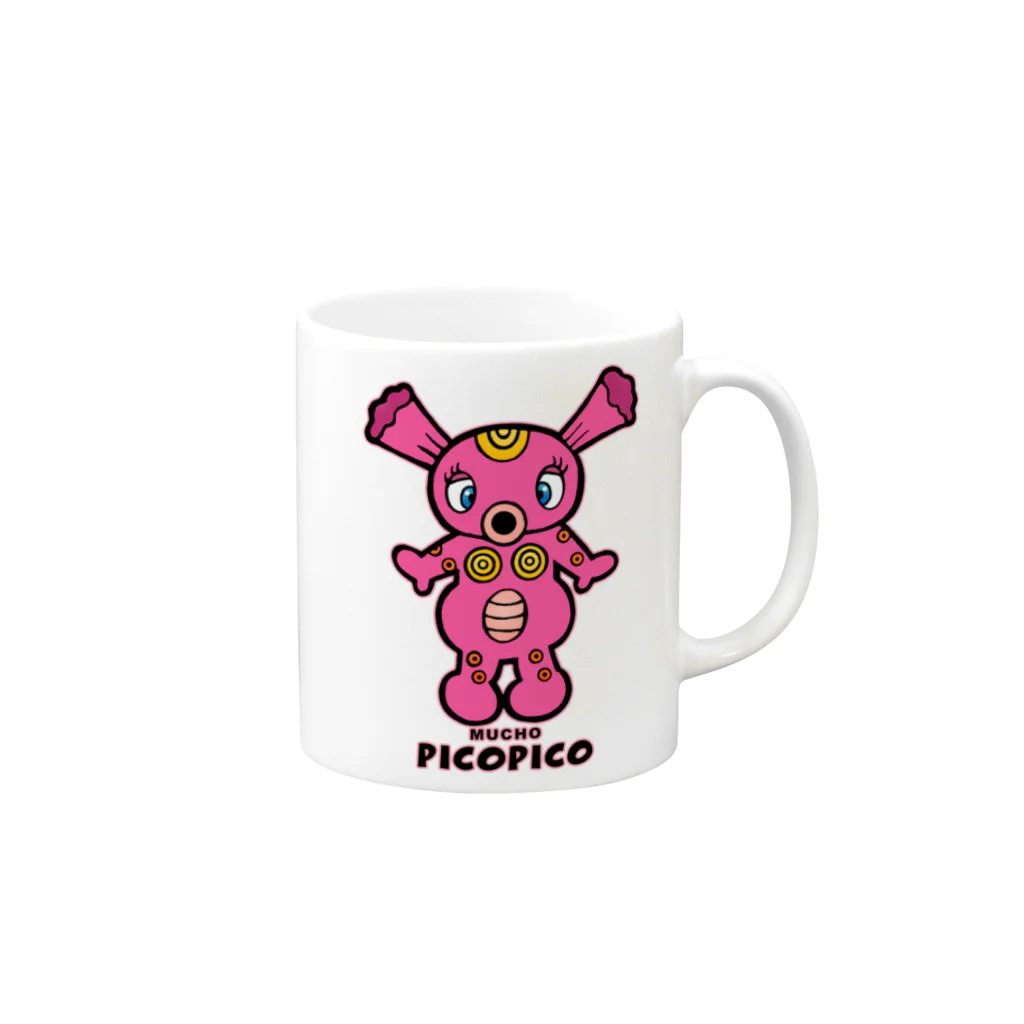 PICOPICOの小悪獣ムーチョ Mug :right side of the handle