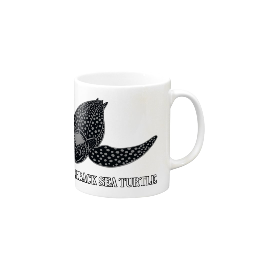 街のいろどりのオサガメ2（100円寄付商品） Mug :right side of the handle