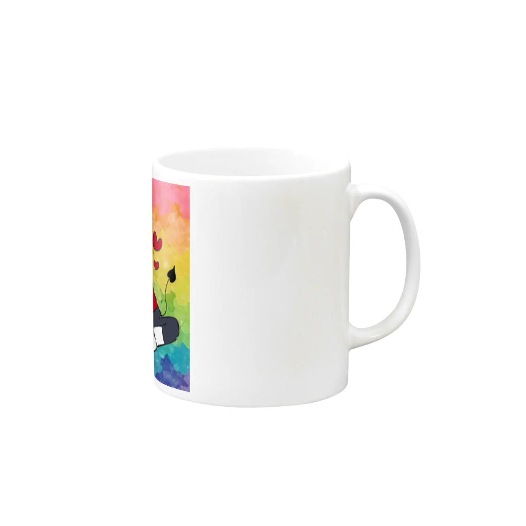 ぽんのぽぱ Mug :right side of the handle