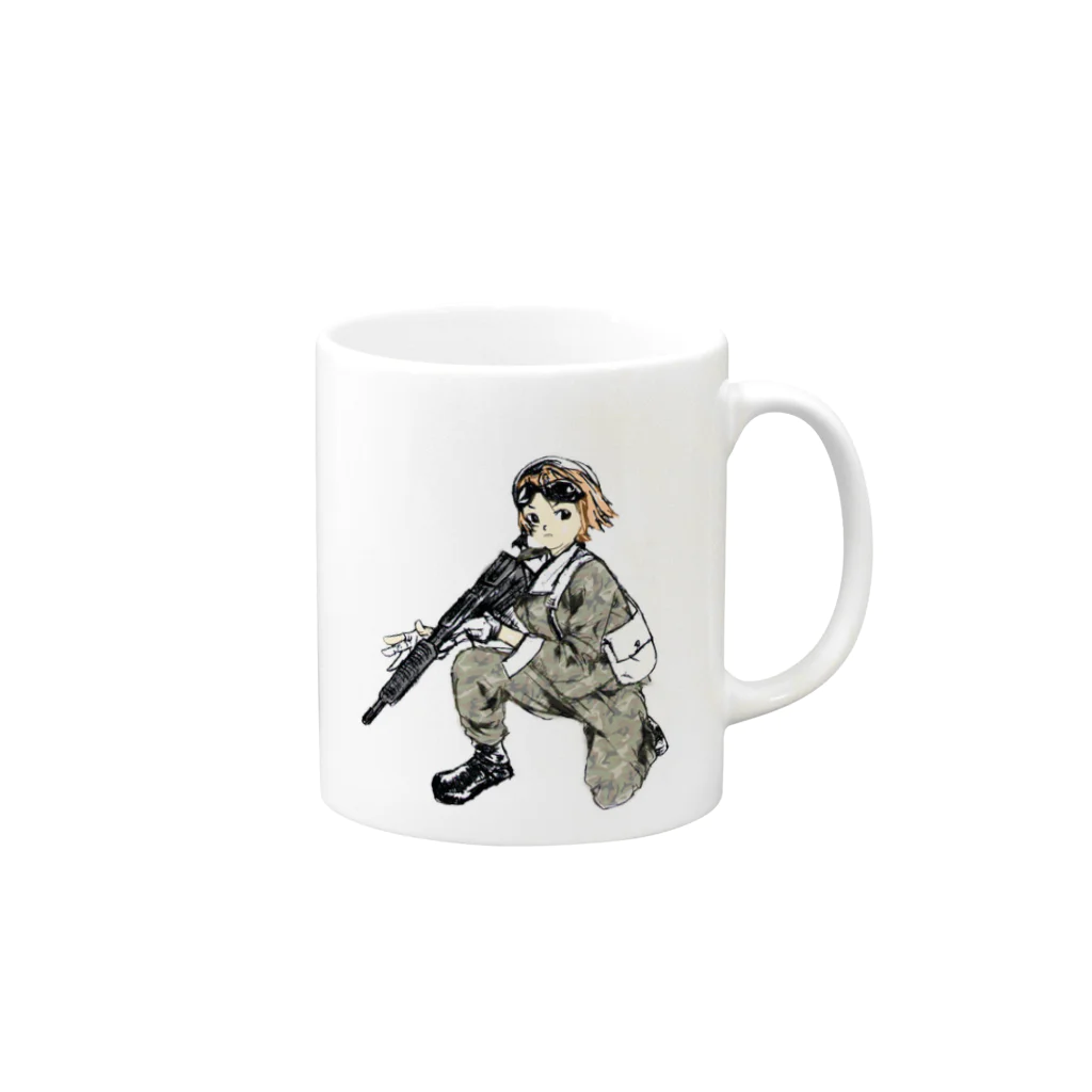 ワンダの戦争少女 Mug :right side of the handle