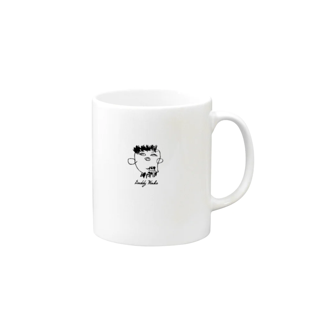 Daddy_WorksのDaddy_Works Mug :right side of the handle