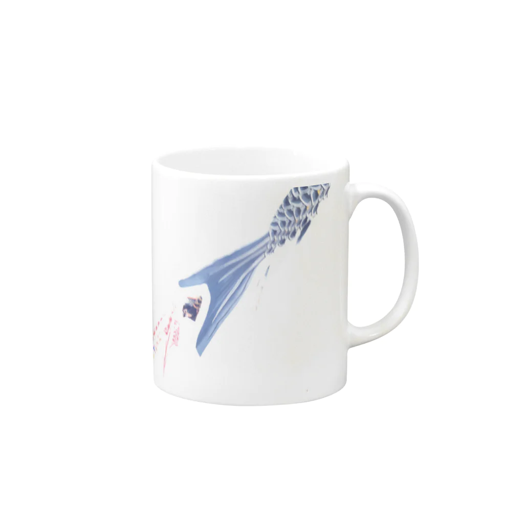 Kitarouの尾ビレ Mug :right side of the handle