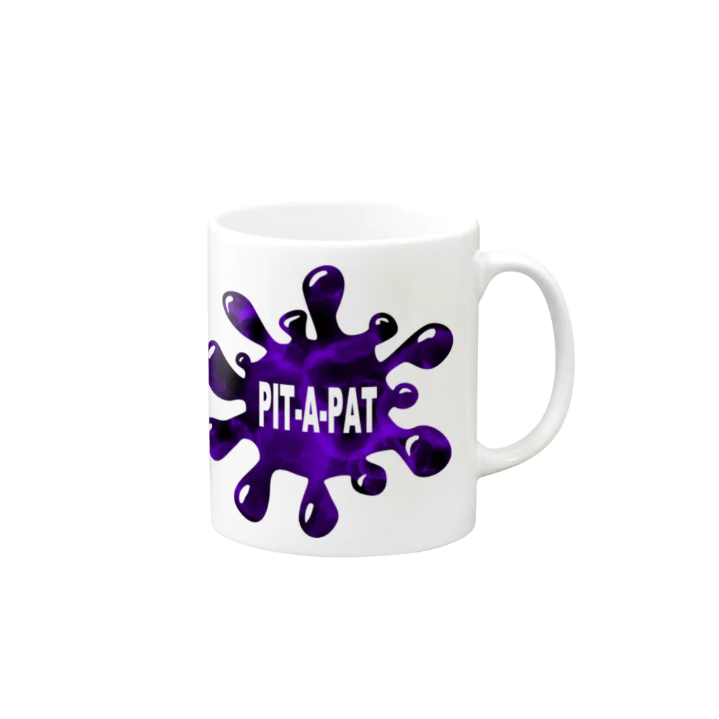 PIT-A-PATのPIT-A-PAT PURPLE Mug :right side of the handle