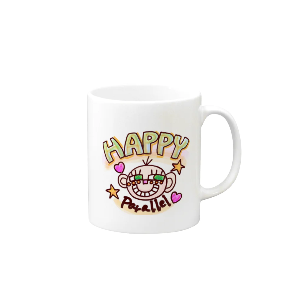 HotaPieのHappy Parallel World Mug :right side of the handle