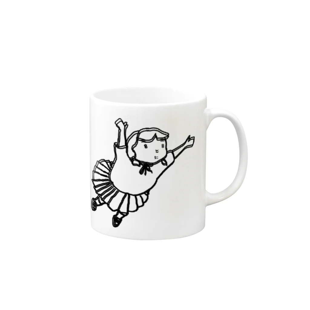 あんどーふのブレてる Mug :right side of the handle