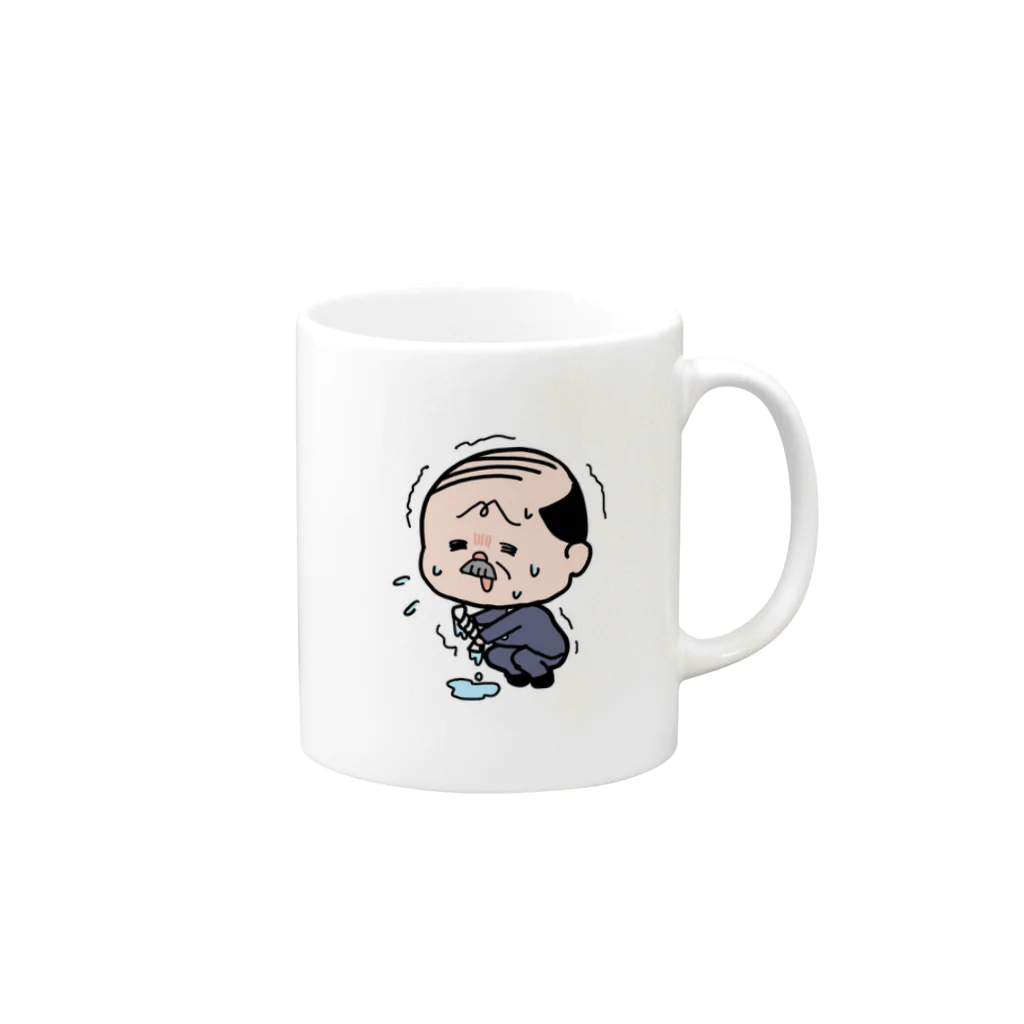 べの今日もアツいネ アセノさん Mug :right side of the handle