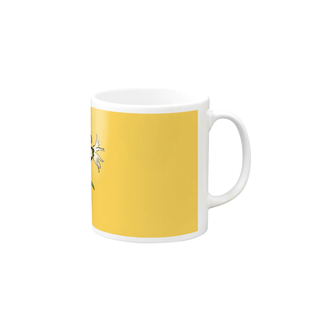 aaのとうもろこしとりす Mug :right side of the handle