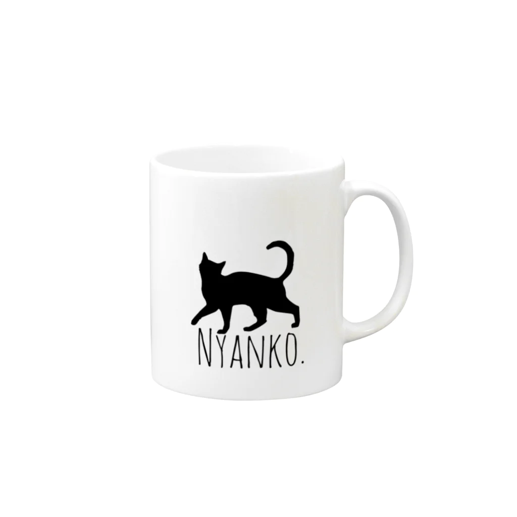 Amy.のNYANKO. Mug :right side of the handle