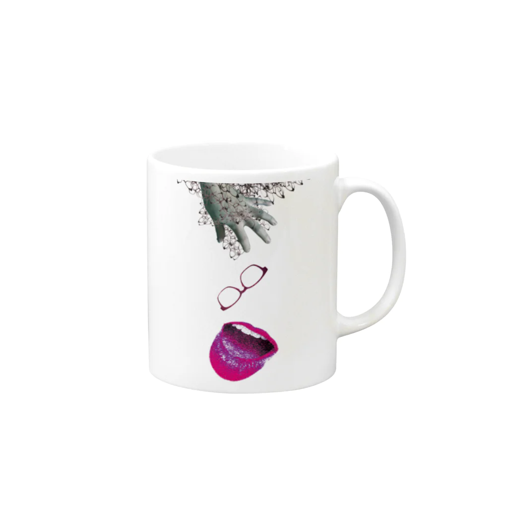 kobayasiraitaのPoggle (attention) Mug :right side of the handle