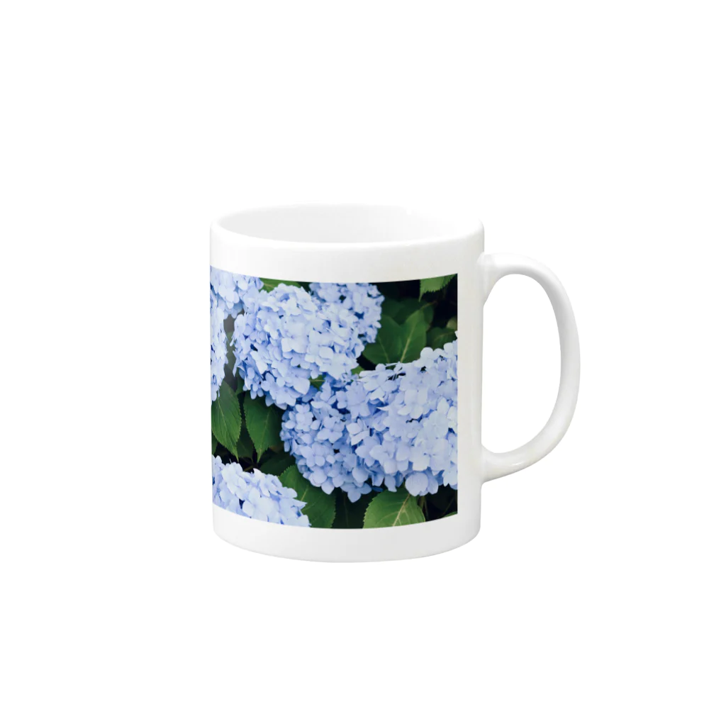 い　ぬ　𓍯の紫陽花 Mug :right side of the handle