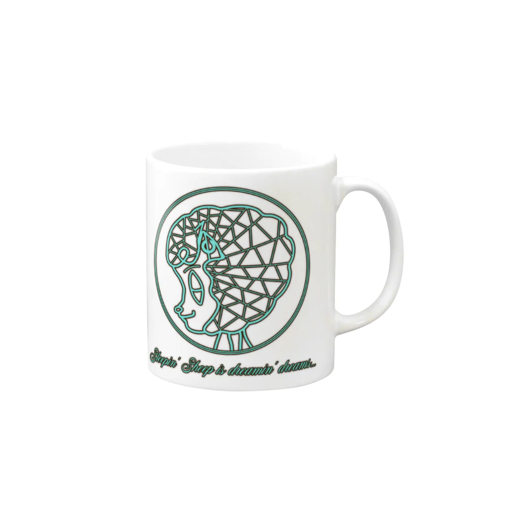 𝓚𝓪𝓶𝓲𝓷𝓸𝓣𝓪𝓫𝓮𝓻𝓷𝓪のSNOWFLAKE❄ Mug :right side of the handle