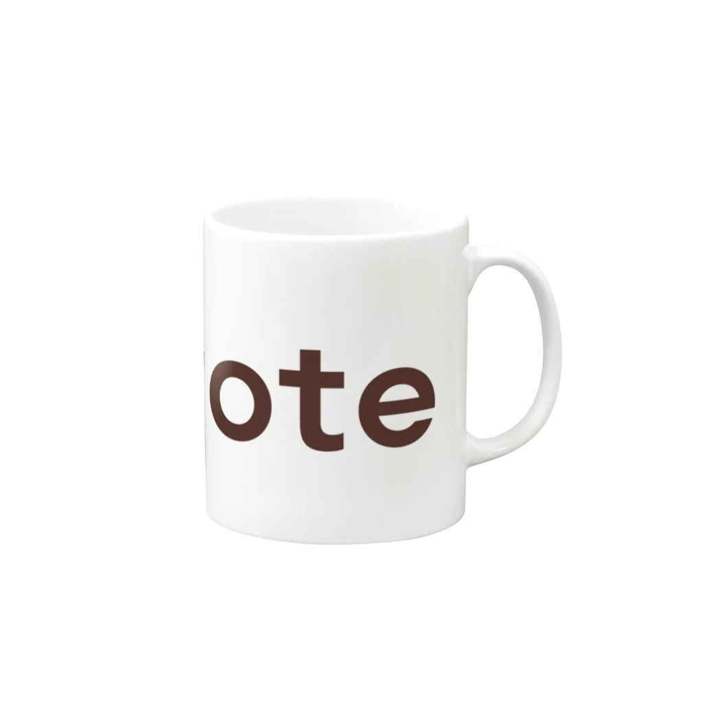 tetoteのtetote Mug :right side of the handle