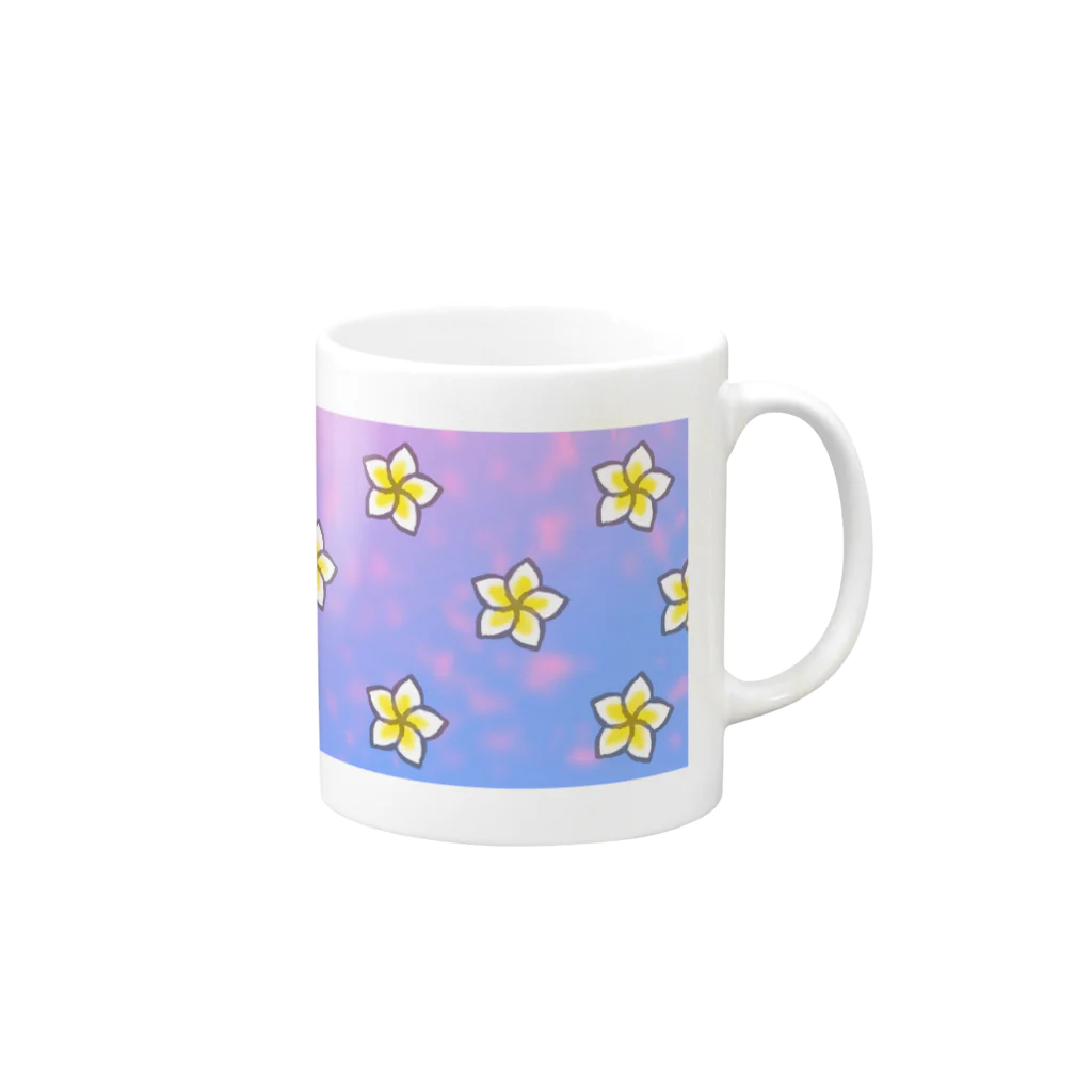 LiNKaGeのPlumeria Mug :right side of the handle