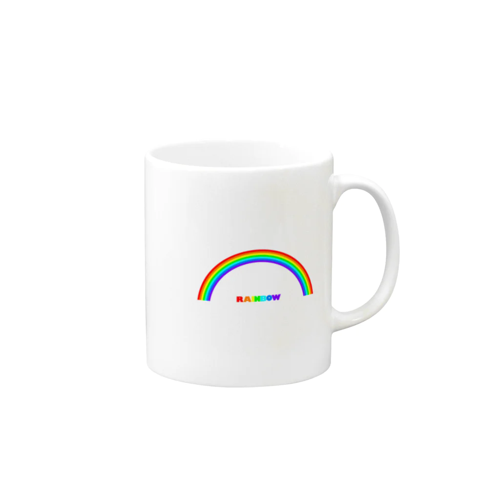 小太郎ストアのRAINBOW マグカップの取っ手の右面