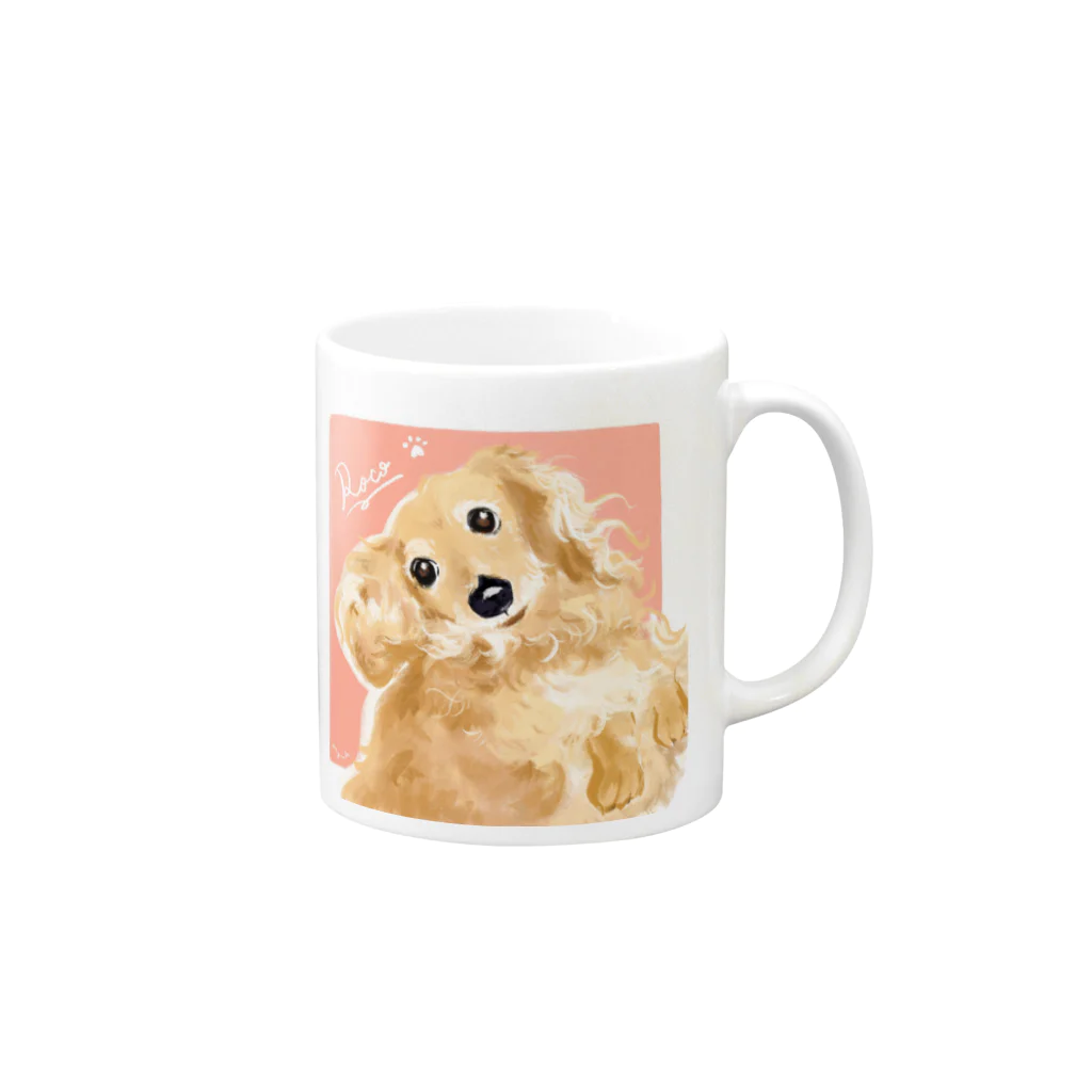 miyu13taylorのロコちゃん Mug :right side of the handle