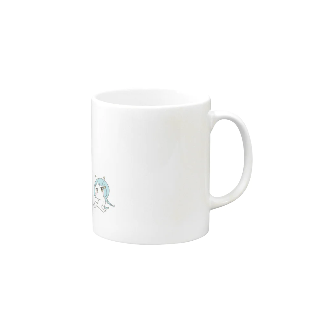 ヘリウムの人間師2班グラス Mug :right side of the handle