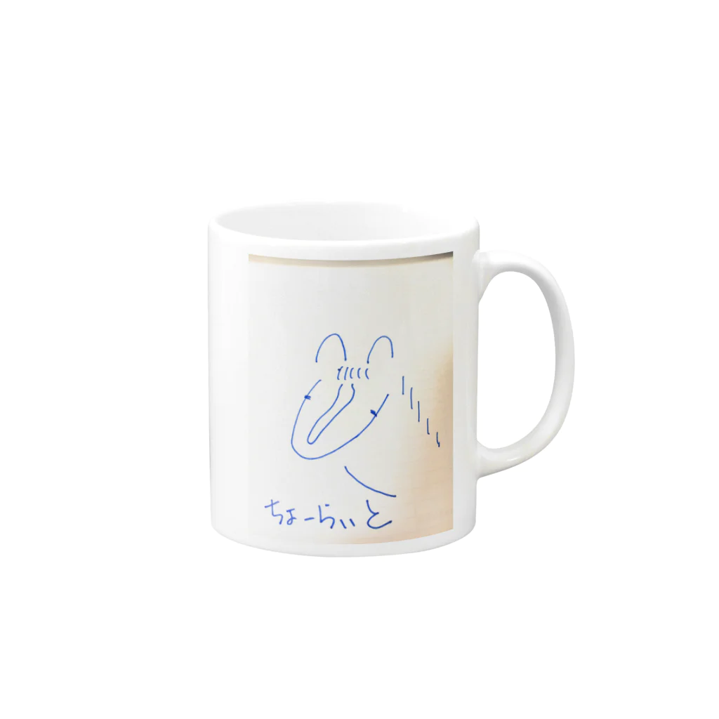 ホース・ファクトリー店長(猫組)のちょーらいと Mug :right side of the handle