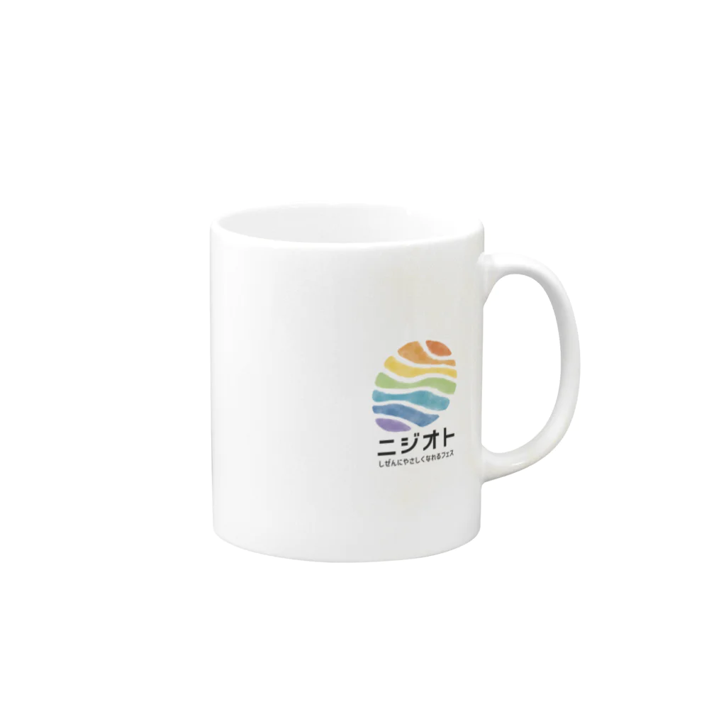 ニジオトグッズのグッズ（通常販売） Mug :right side of the handle