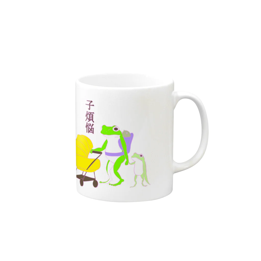 Freedom Queenの子煩悩 Mug :right side of the handle