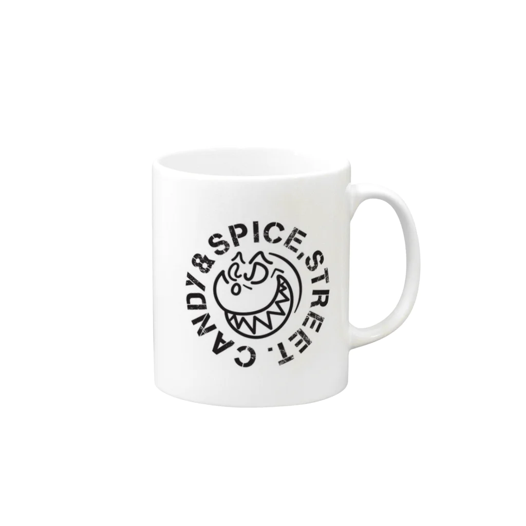 Candy&Spice,Street. Apparel のCandy&Spice,Street. ブランドロゴ マグカップ Mug :right side of the handle