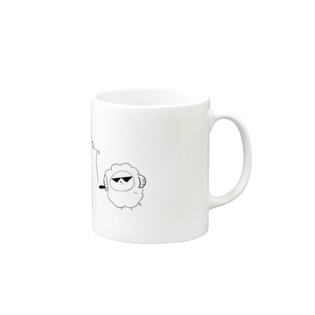 Ramuco shopのハードボイルドメリさん Mug :right side of the handle