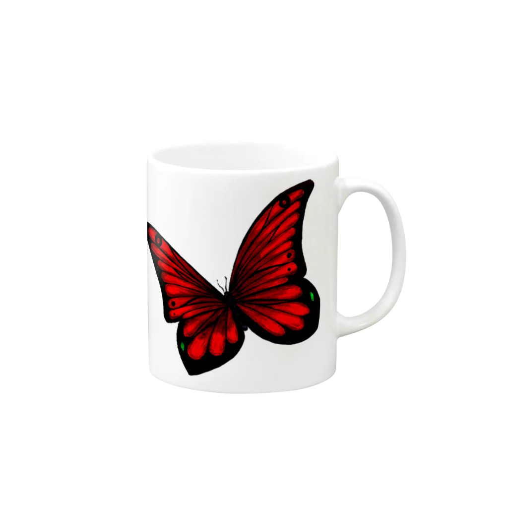 Hope and DreamのBlood orchid Mug :right side of the handle