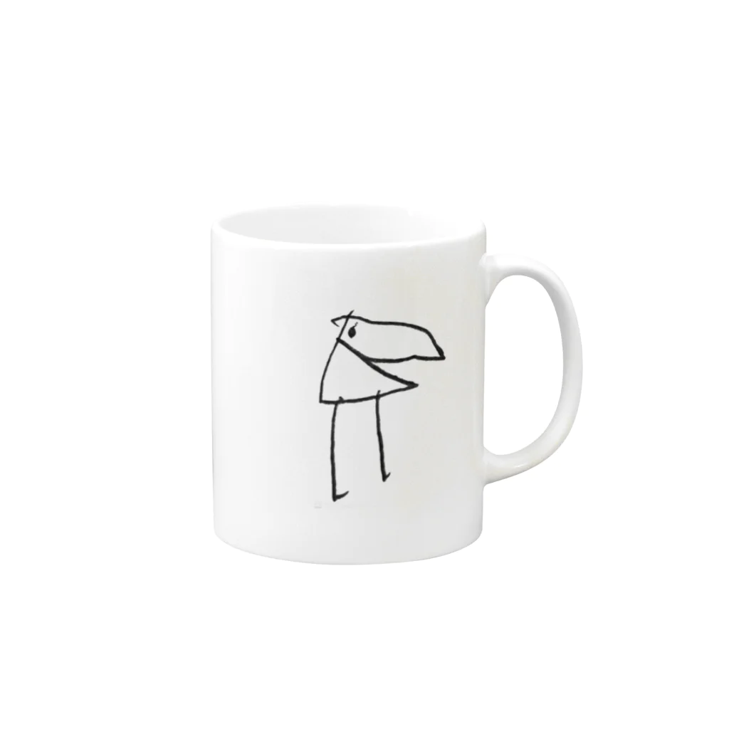 Howzit Shopのとりしゃん Mug :right side of the handle