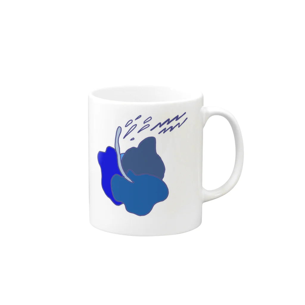 babyblueeyesの禁断の果実 Mug :right side of the handle