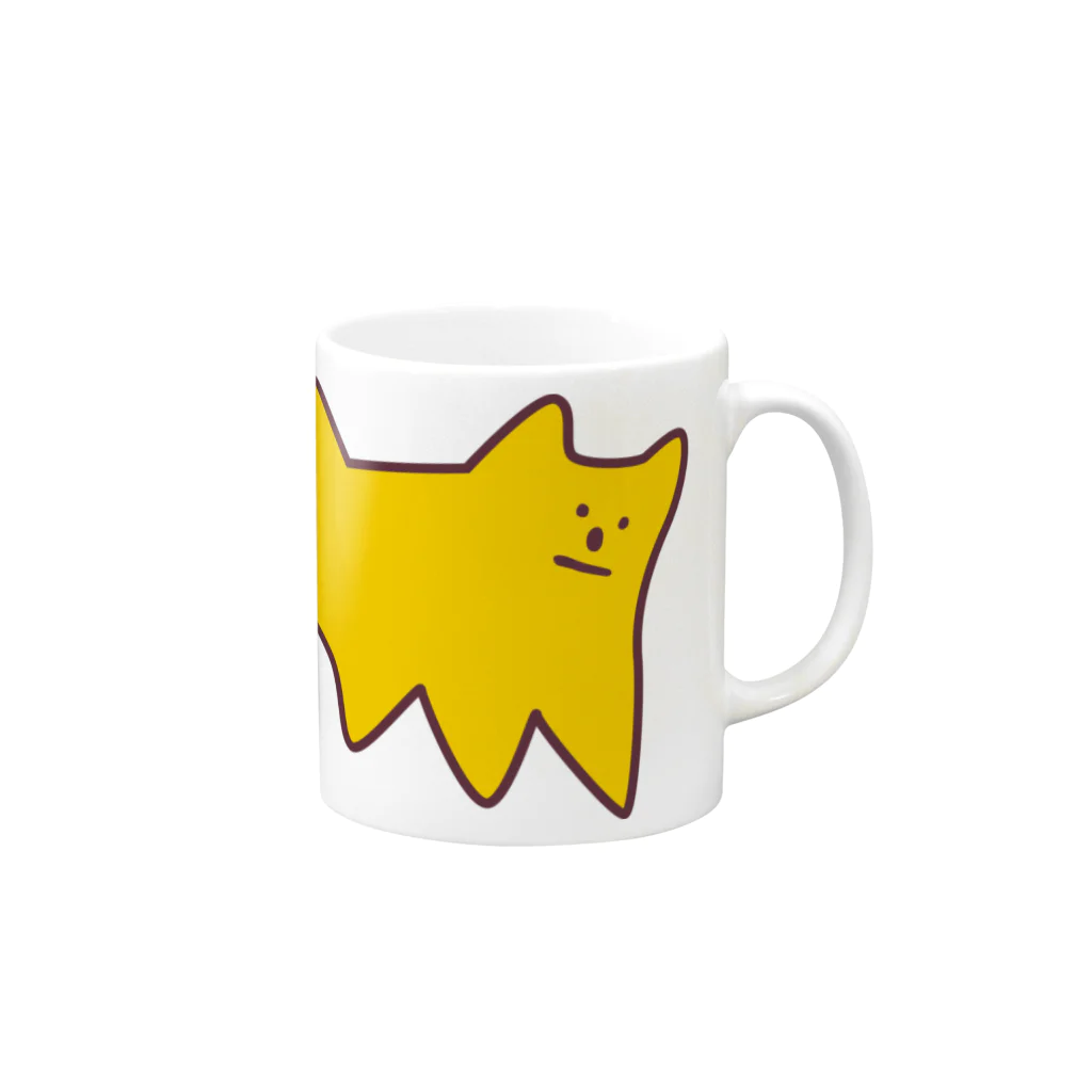 おはしおきショップのカレー味のねこ Mug :right side of the handle