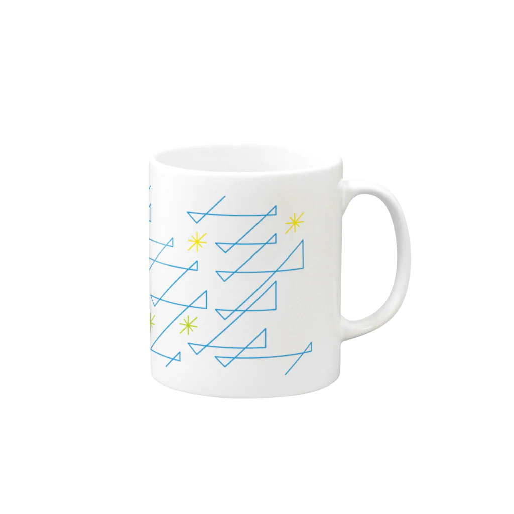 つめくさカップ店の辿る Mug :right side of the handle