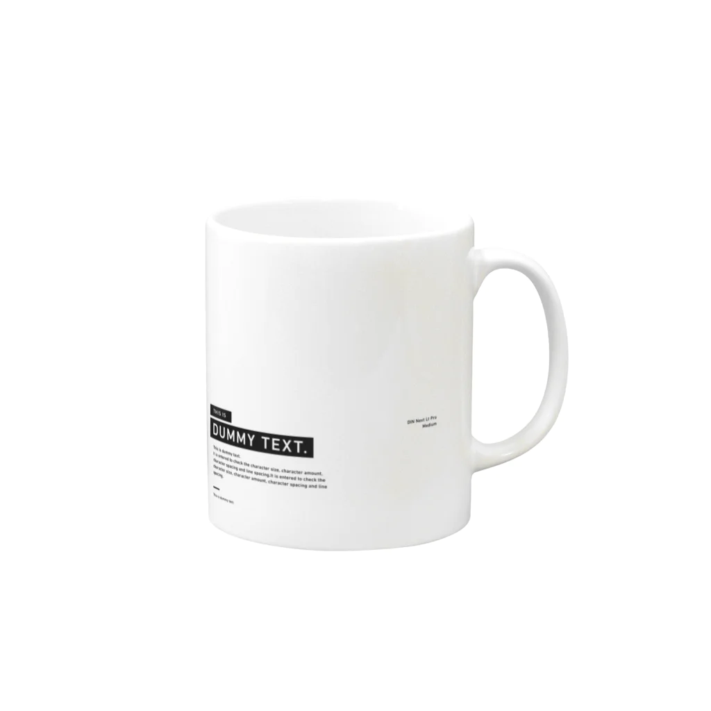 This is DUMMY TEXTのDUMMY TEXT. - untitled Mug :right side of the handle