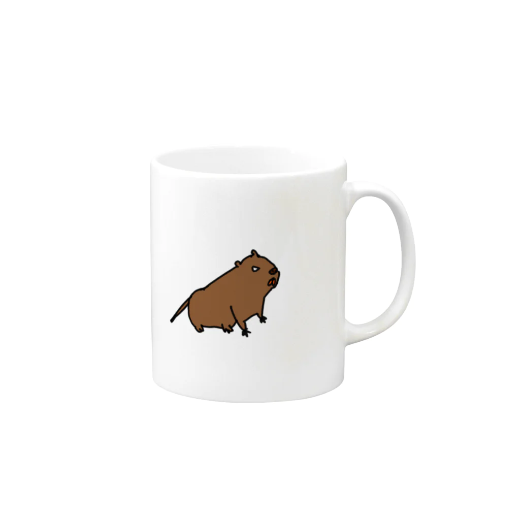 βサイボーの害獣！！ヌートリア！ Mug :right side of the handle