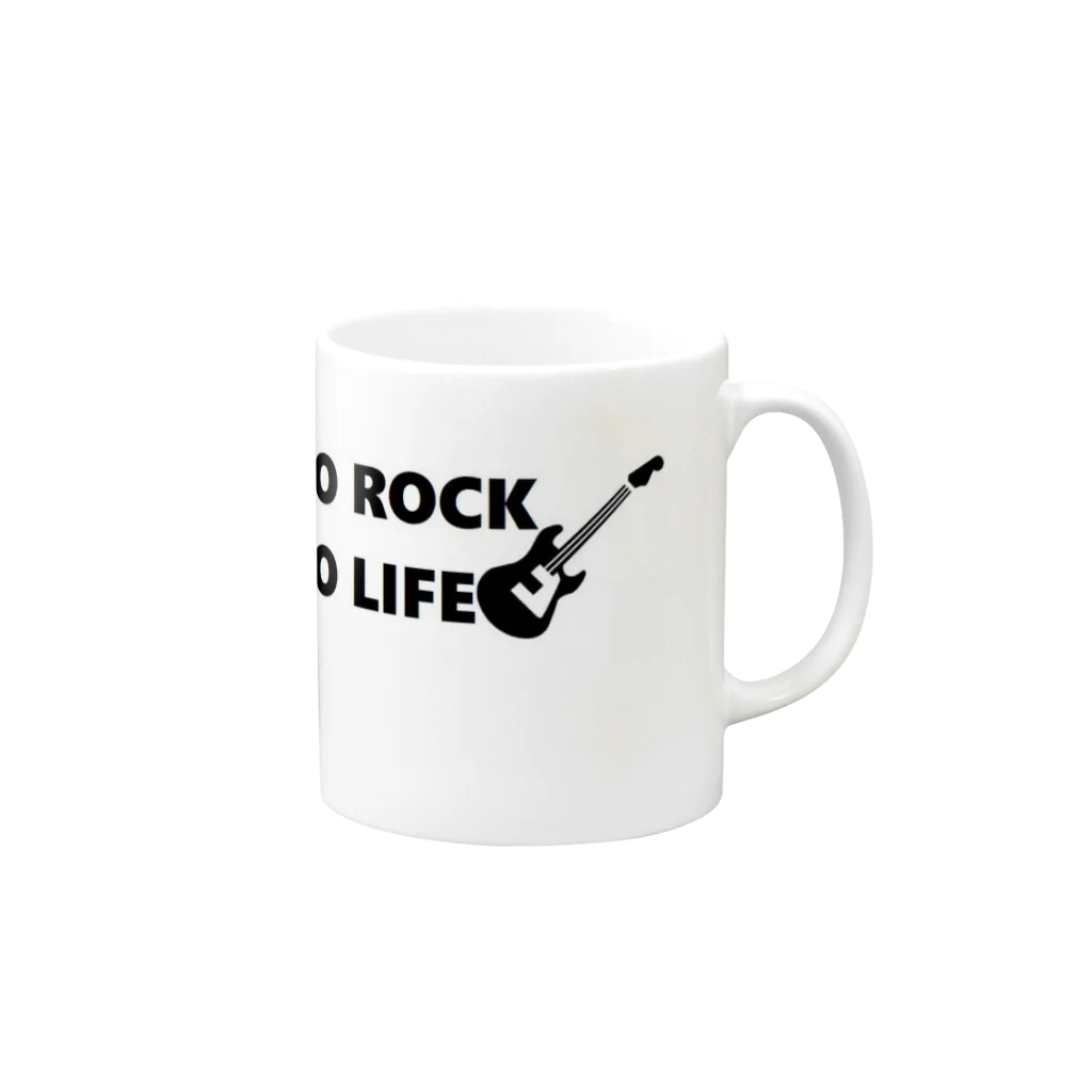 Chiho3のNO ROCK NO LIFE Mug :right side of the handle