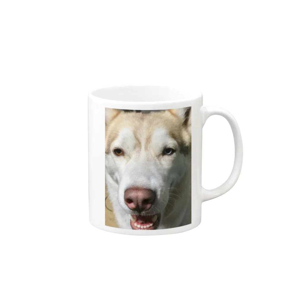 Husky'S Herb Gardenのバイアイ・ハスキー Mug :right side of the handle