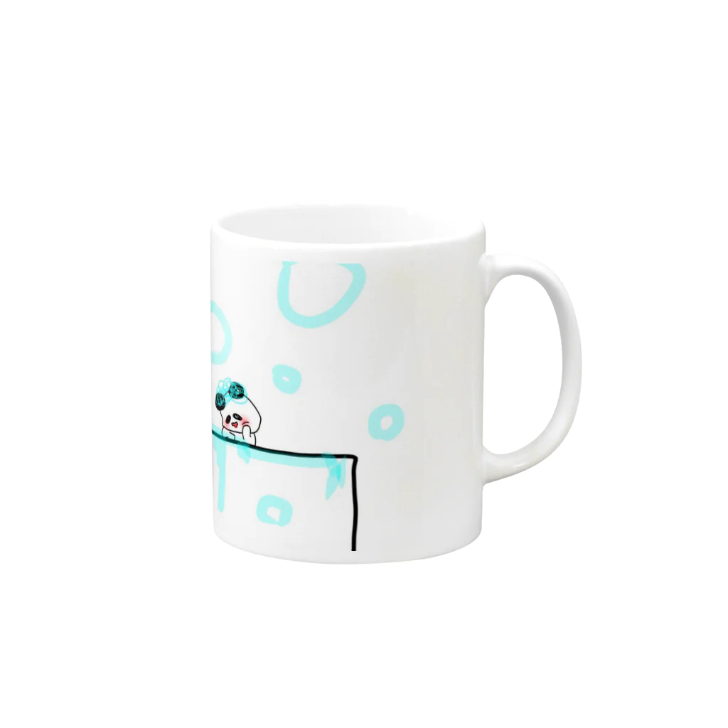 満月くんのぷかぷかぱんだ！！ Mug :right side of the handle