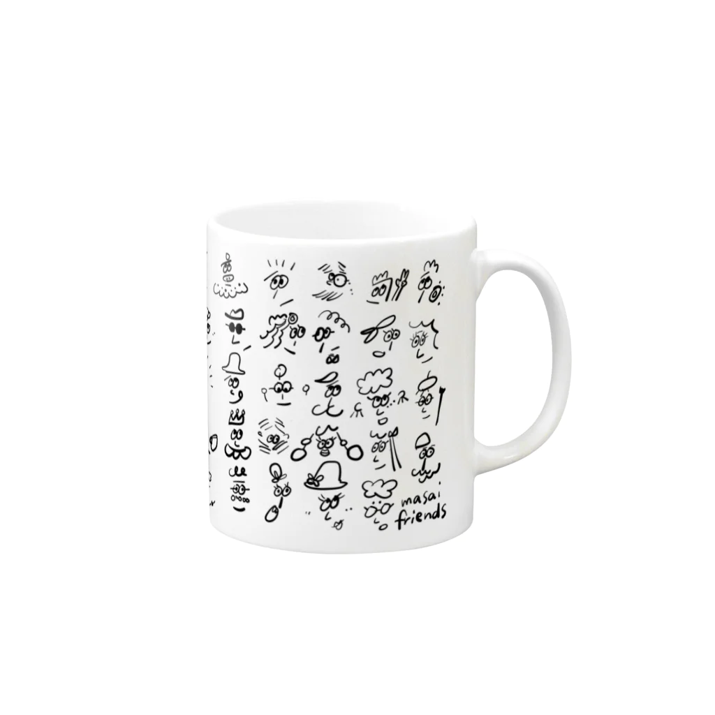 siinamiinaのマサイフレンズマグ Mug :right side of the handle