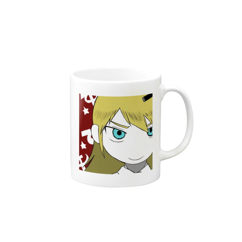 株式会社スガノワークスのナターシャ ポミュスキー Mug :right side of the handle