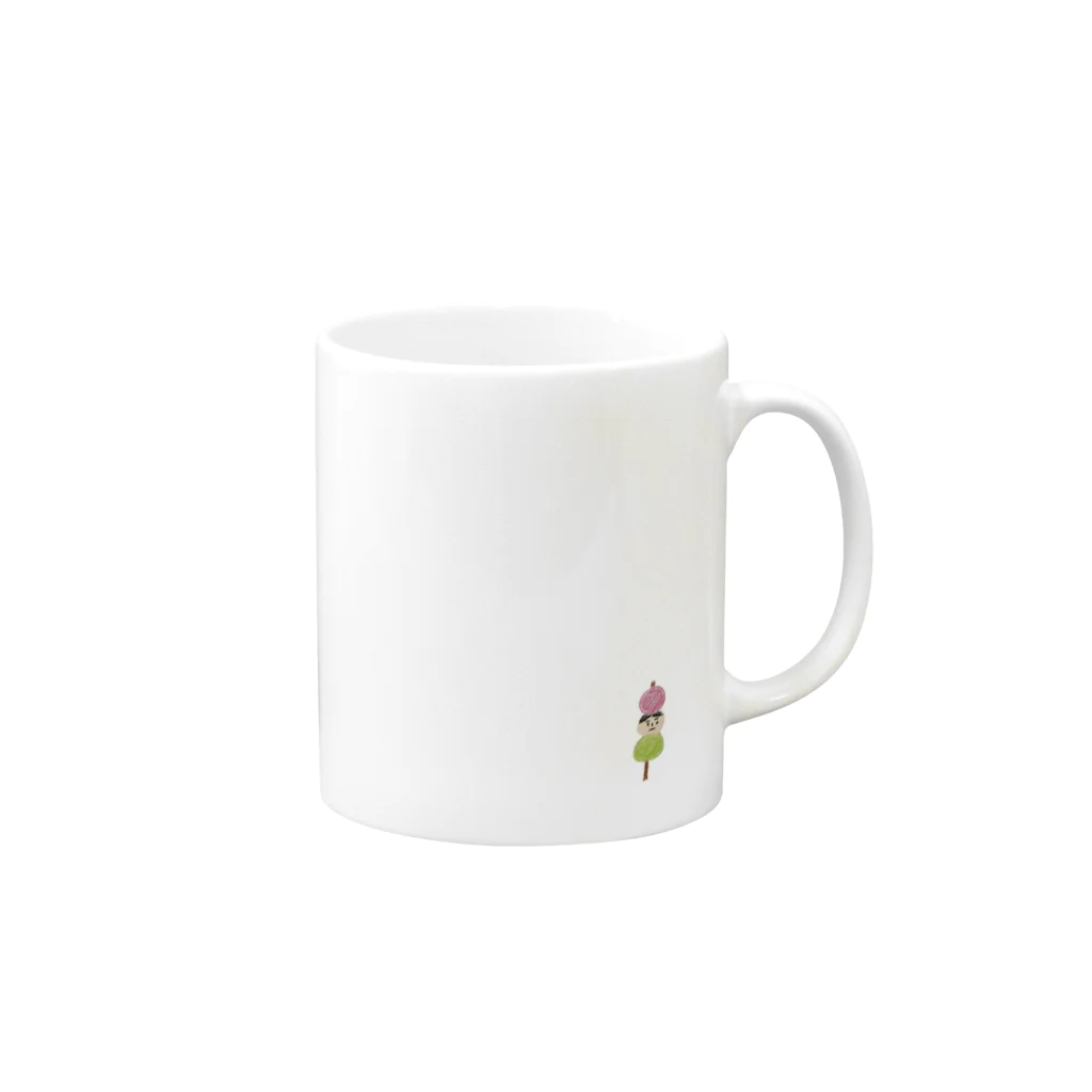 もちーずのもちパパだんご Mug :right side of the handle