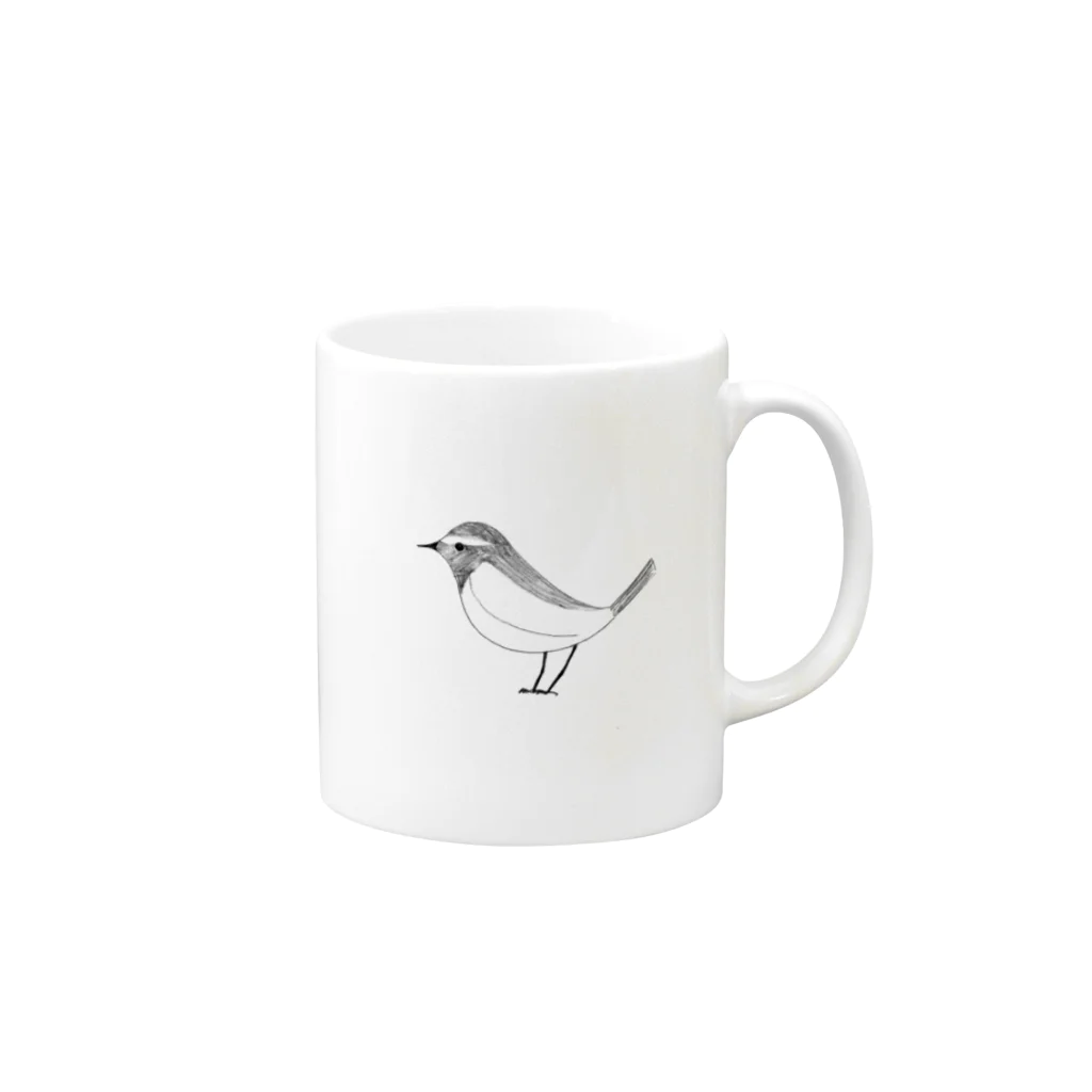 wagtail's galleryのセキレイ Mug :right side of the handle