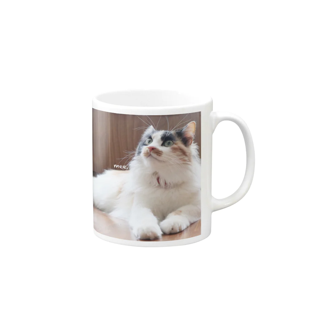 mya -ねこのひと。-のまったりみーちゃん02 Mug :right side of the handle