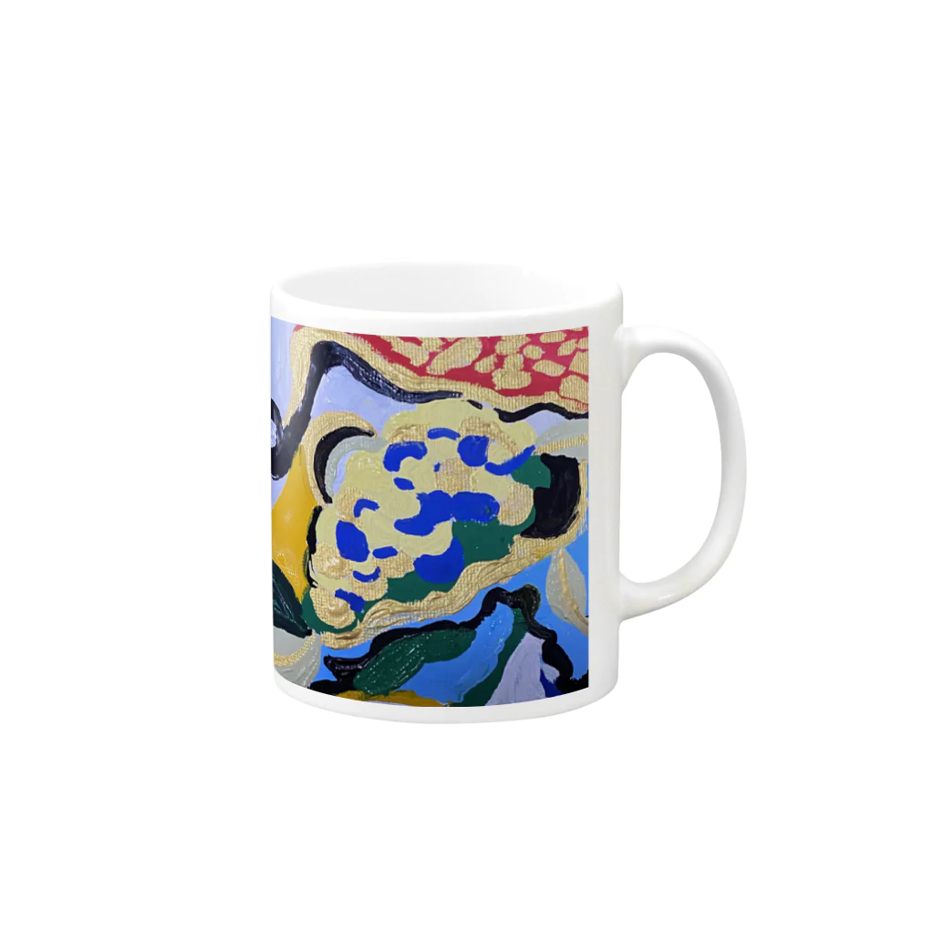 NIL の絵画風11 Mug :right side of the handle