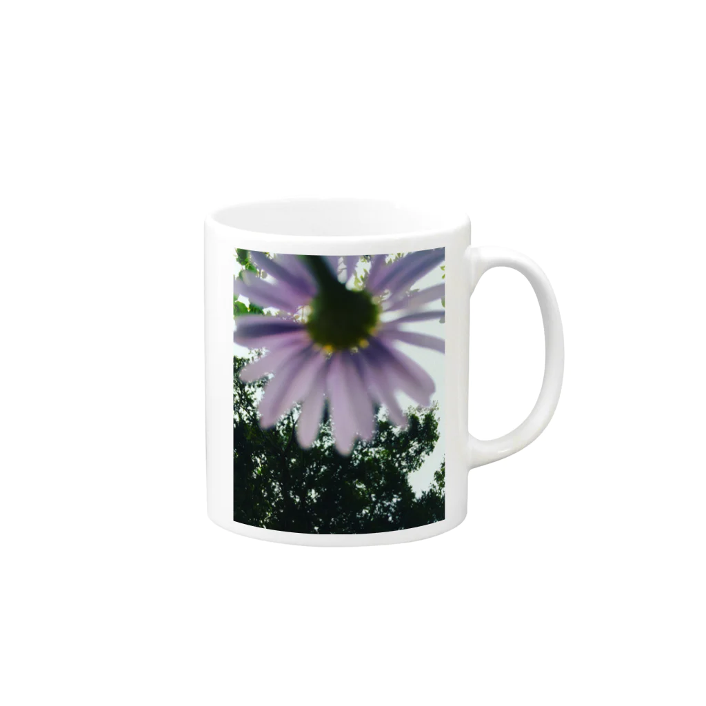 ノスタルジーテリアのflower pl Mug :right side of the handle