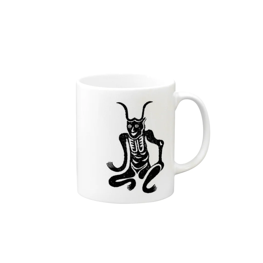 tuge9999の角大師 Mug :right side of the handle