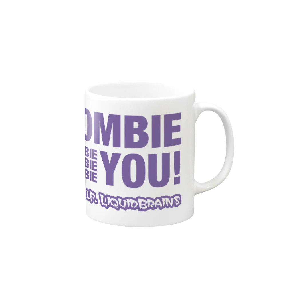 KohsukeのZombie You!（purple print） Mug :right side of the handle